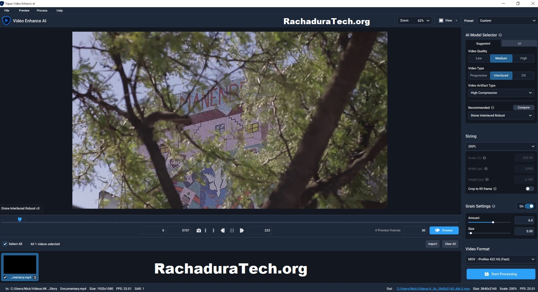 Topaz Video AI Rachadura + Código De Registro Última Versão